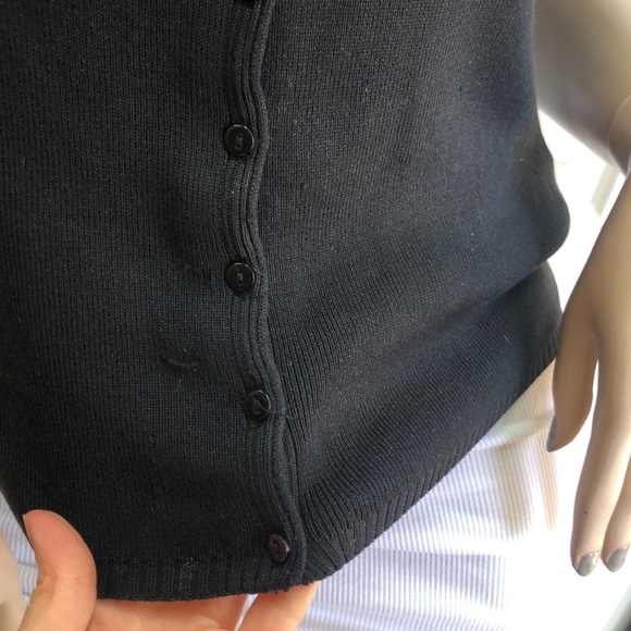 Willi Smith Fur Collar Silk Sweater M - Picture 9 of 14